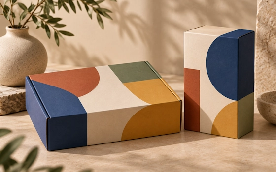 Bold Color Box Design
