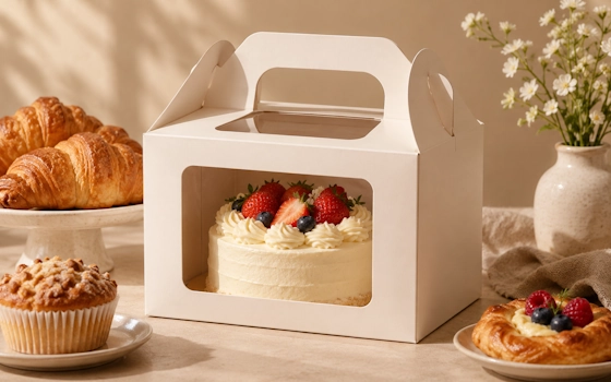 Boxes with Handles for Bakery