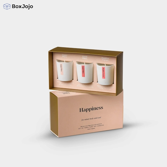 Custom candle box with inserts