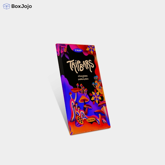 Custom Mushroom Chocolate Bar Packaging Wholesale