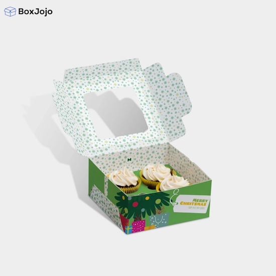 Custom Printed cupcake Boxes