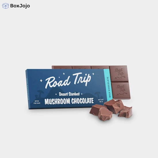 Custom Printed Mushroom Chocolate Bar Packaging