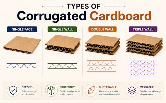 Types of corrugated Cardboard